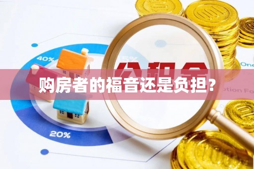 郑州购房者的福音还是负担？