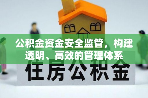 郑州公积金资金安全监管，构建透明、高效的管理体系