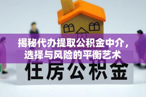郑州揭秘代办提取公积金中介，选择与风险的平衡艺术