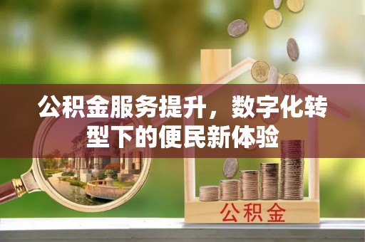 郑州公积金服务提升，数字化转型下的便民新体验