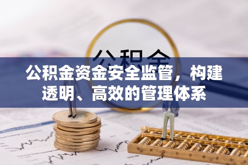 郑州公积金资金安全监管，构建透明、高效的管理体系