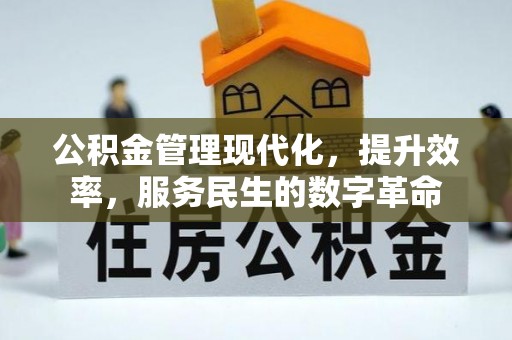 郑州公积金管理现代化，提升效率，服务民生的数字革命